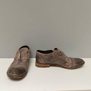 Free People Size 7 Real Leather Lace Up Oxford